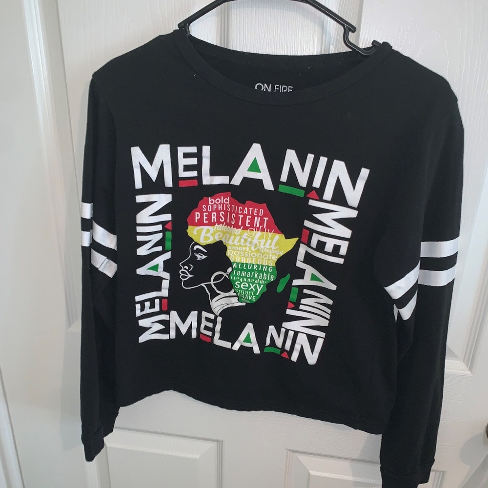 Womens One Fire Melanin Top Size M